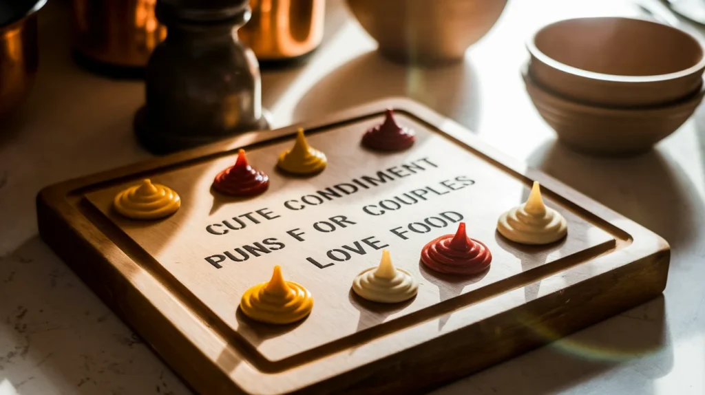 Cute condiment puns for couples who love food