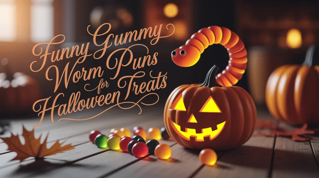 Funny Gummy Worm Puns for Halloween Treats