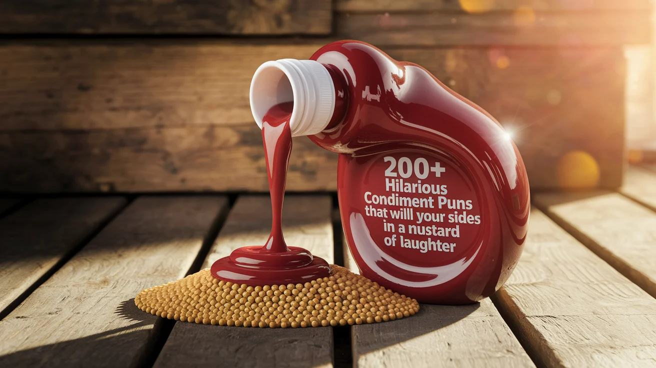 Hilarious Condiment Puns That Will Ketchup Your Sides in a Mustard of Laughter