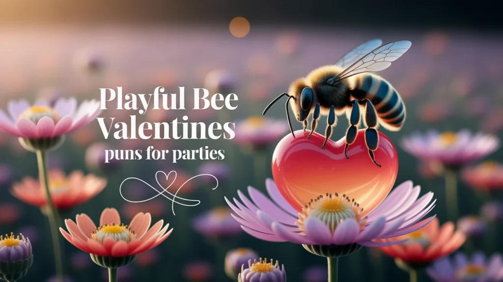 Playful Bee Valentines Puns for Parties