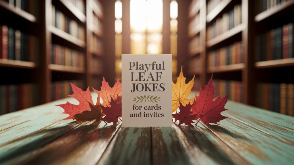 Playful Leaf Jokes for Cards and Invites