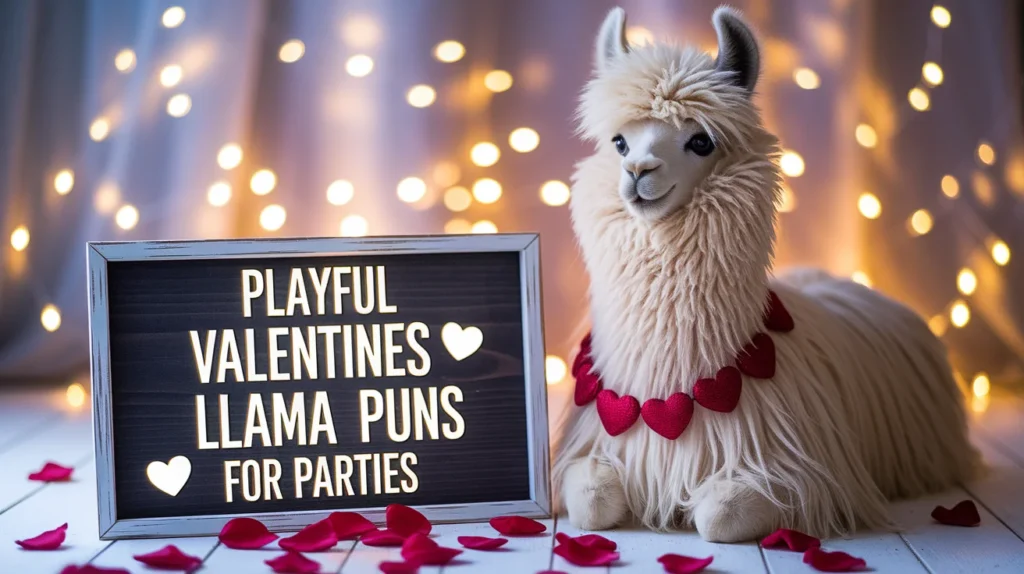 Playful Valentines Llama Puns for Parties