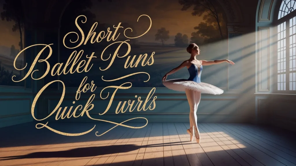 Short ballet puns for quick twirls