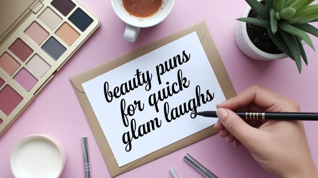 Short beauty puns for quick glam laughs
