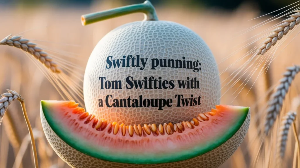 Swiftly Punning: Tom Swifties with a Cantaloupe Twist
