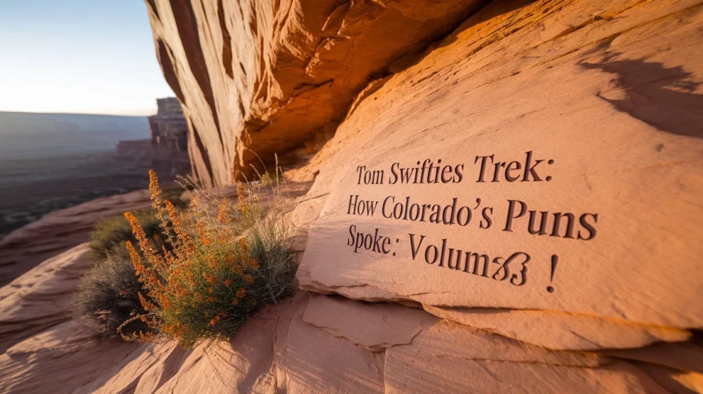 Tom Swifties Trek: How Colorado’s Puns Spoke Volumes!