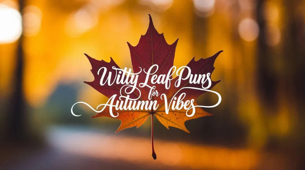 Witty Leaf Puns for Autumn Vibes